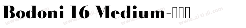 Bodoni 16 Medium字体转换